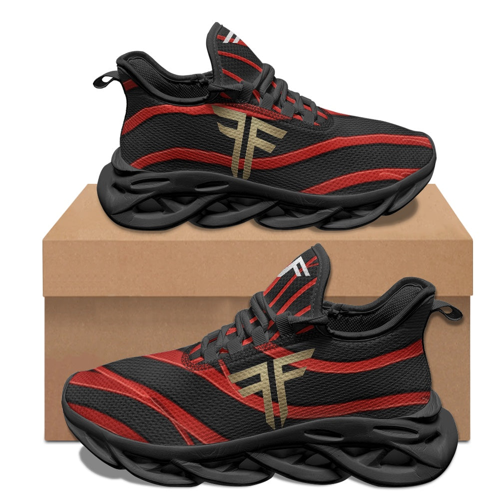 Max Soul Workout – Black & Red Stripe, black sole