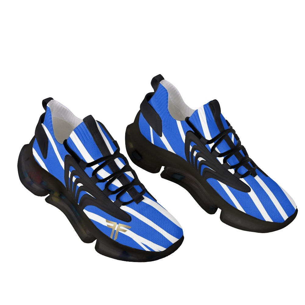 Air React Runner – Blue Stripe, black sole