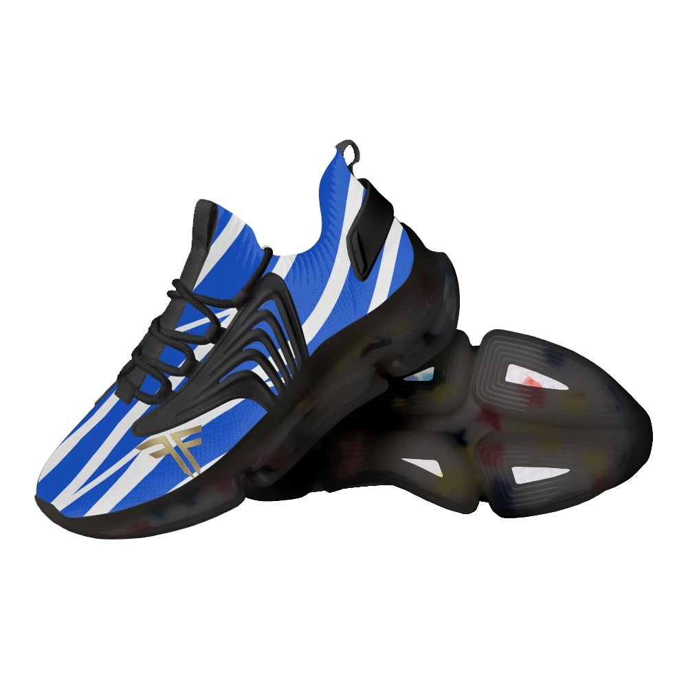 Air React Runner – Blue Stripe, black sole