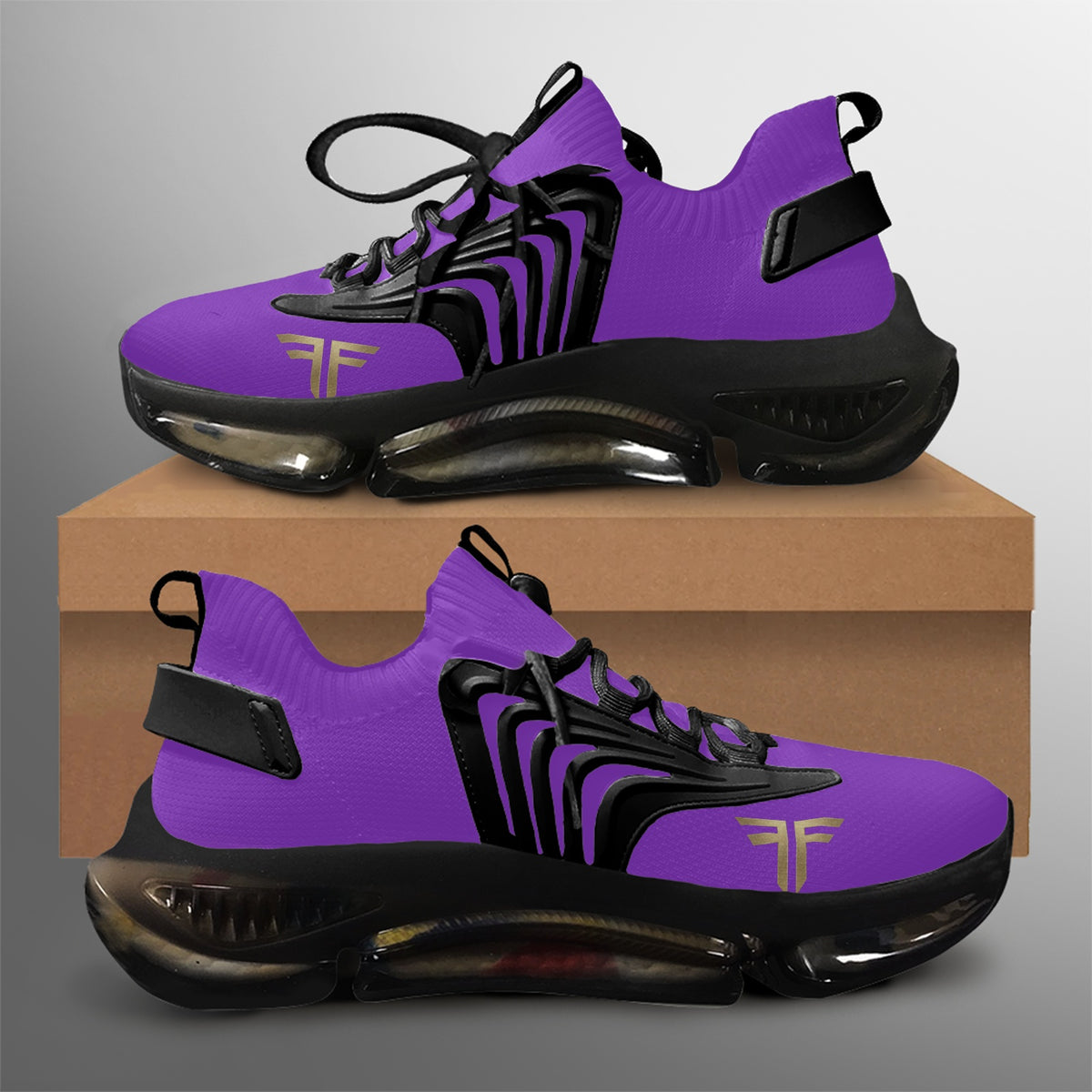 Air React Runner – Purple, black sole