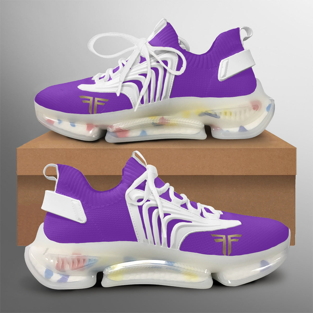 Air React Runner – Purple, white sole