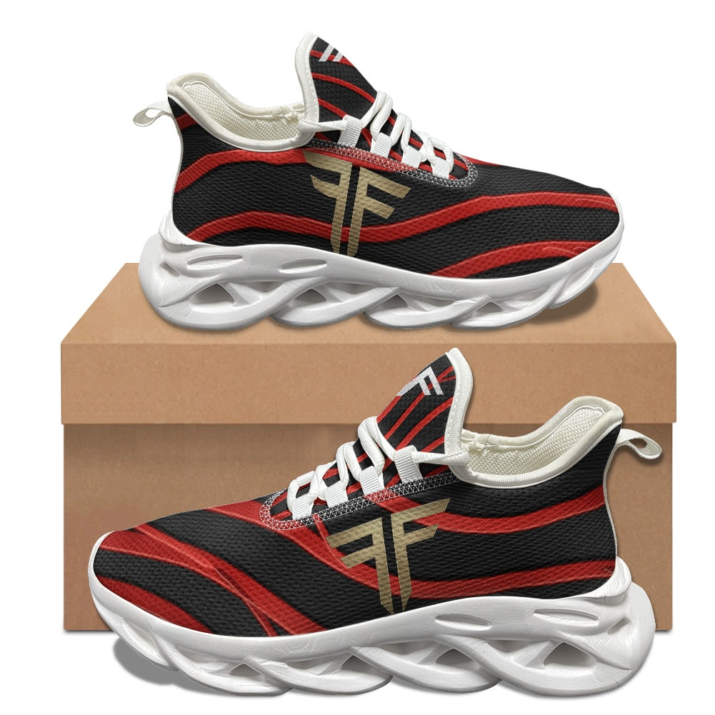 Max Soul Workout – Black & Red Stripe, white sole