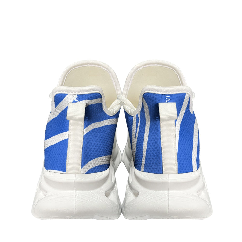 Max Soul Workout – Blue Mixed Stripe, white sole