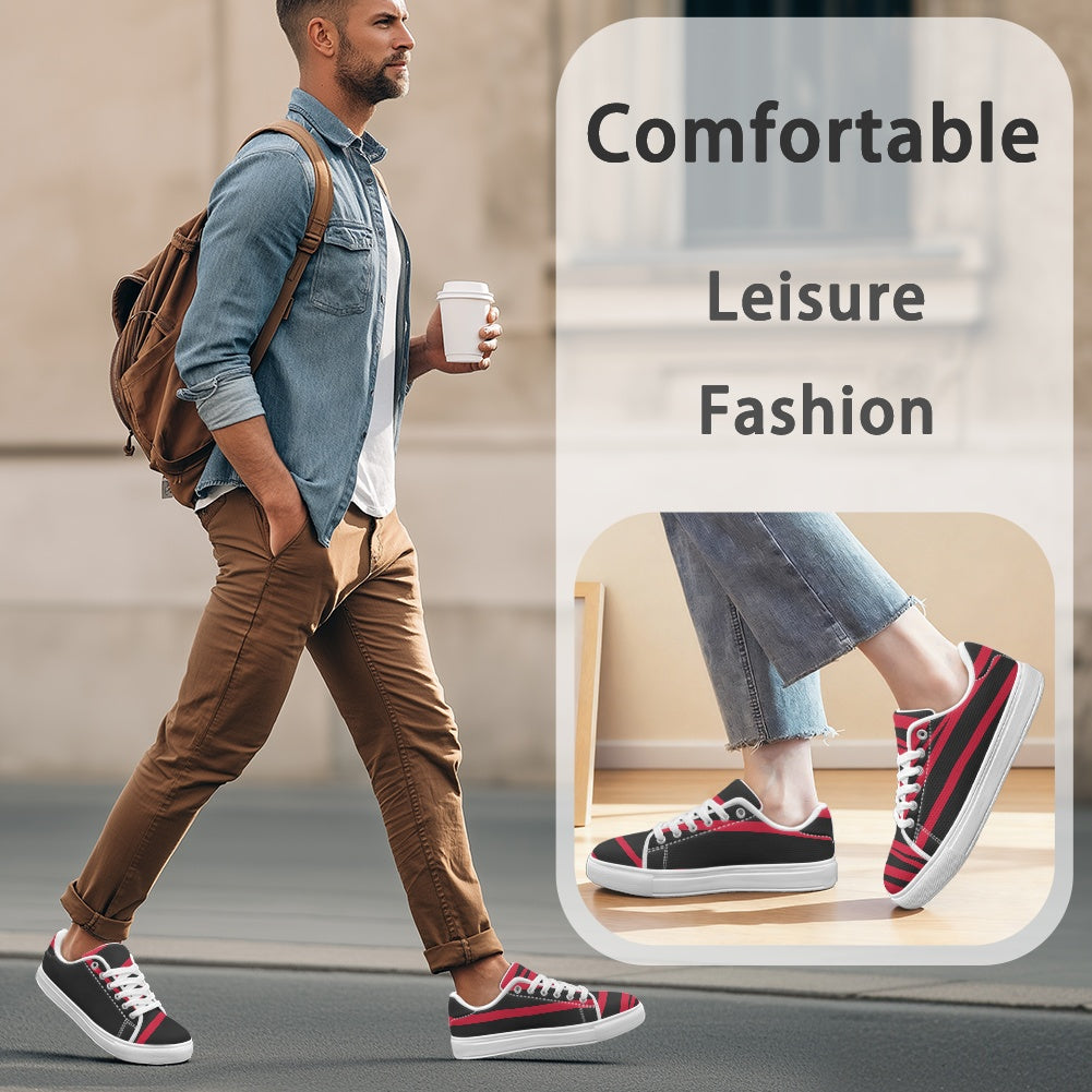 Everyday Casuals – Black & Red Stripe