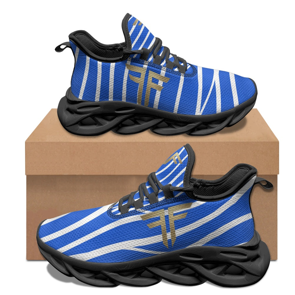 Max Soul Workout – Blue Mixed Stripe, black sole