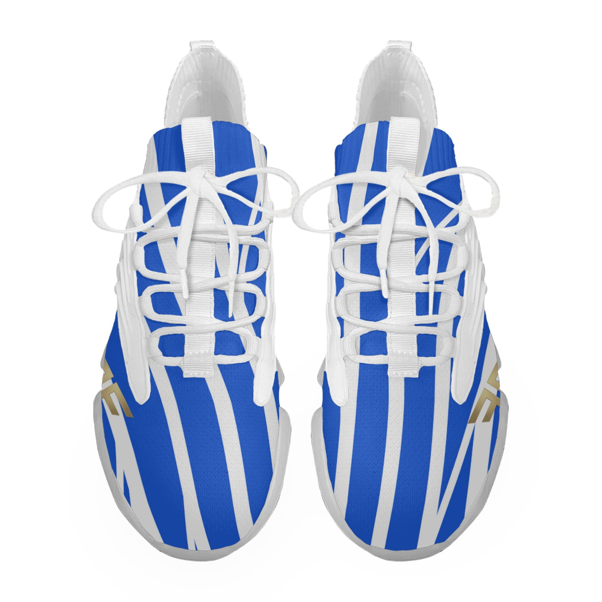 Air React Runner – Blue Stripe, white sole