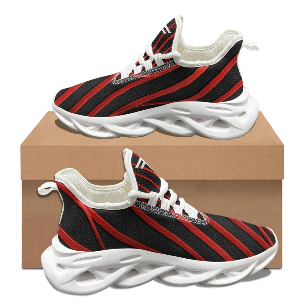 Max Soul Workout – Black & Red Stripe, white sole