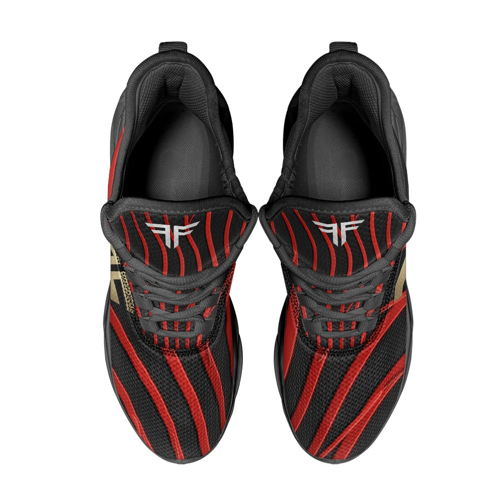 Max Soul Workout – Black & Red Stripe, black sole