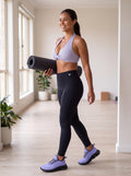 Max Soul Workout Lilac on feet, black sole
